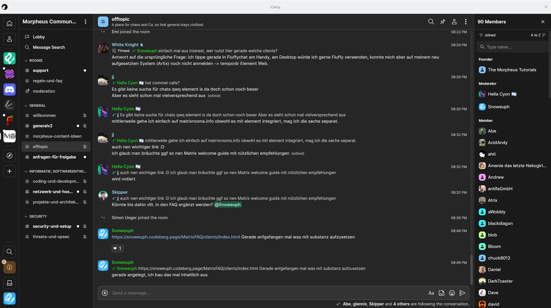 Cinny Desktop Screeshot