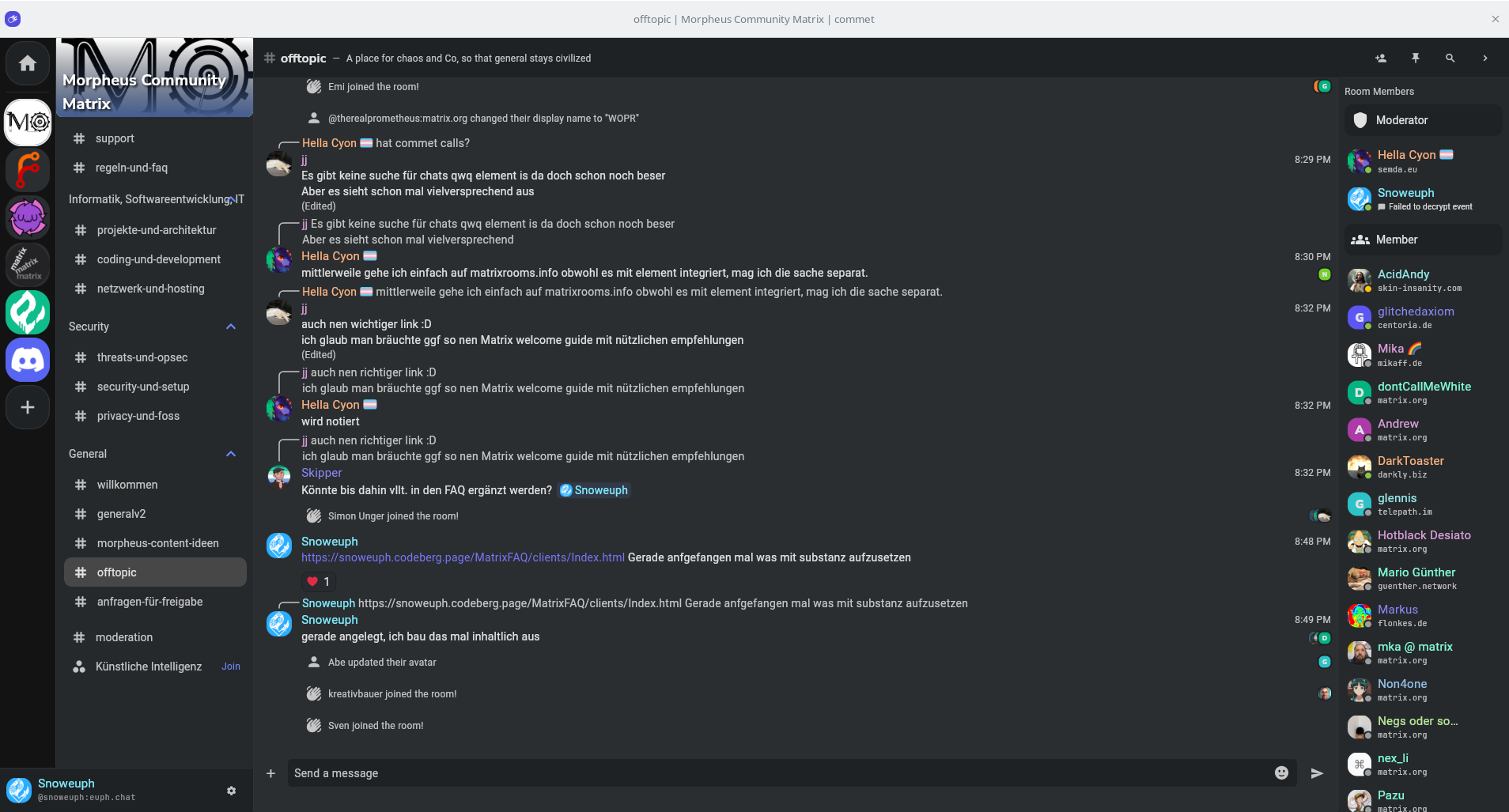 Commet Desktop Screeshot